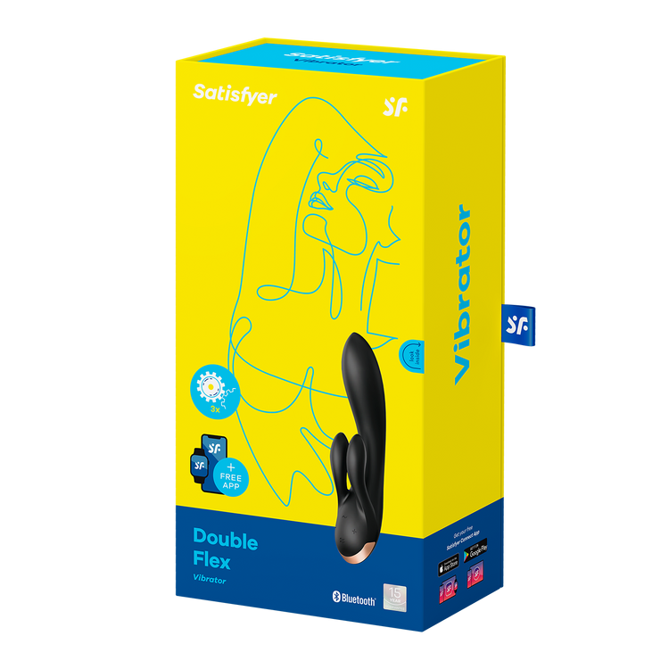 Double Flex ארנבון לגירוי כפול עם אפליקציה