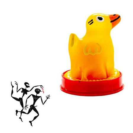 Funny Condoms condomerie קונדום מצחיק לצעצוע בצורת ברווז אמבטיה