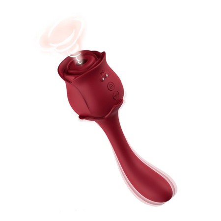 Double-Sided Suction Rose Vibrator by ToyBox