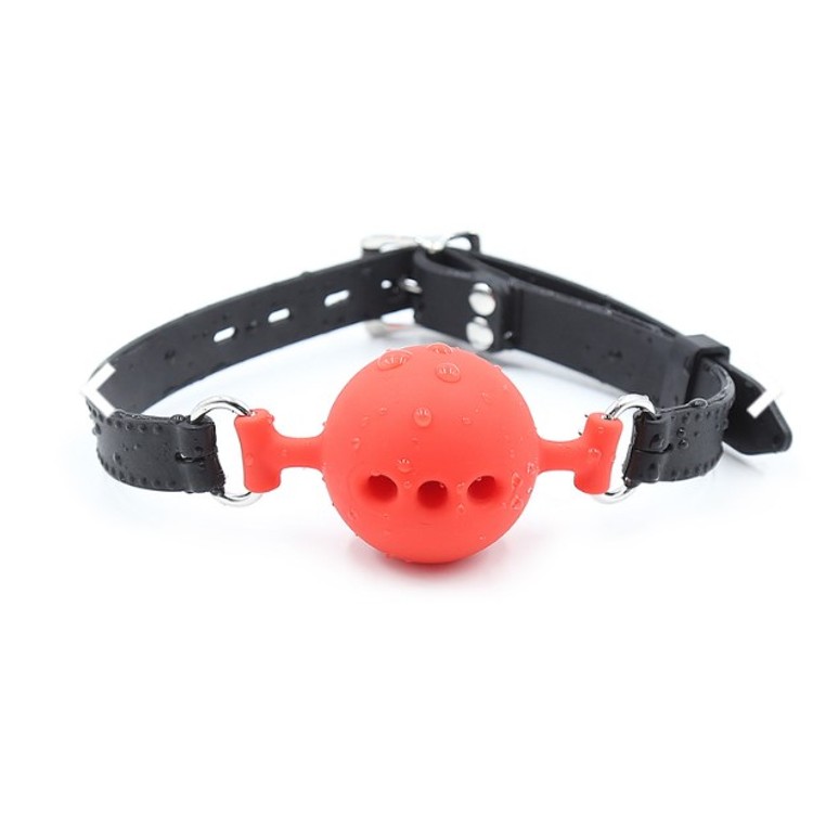 בול גאג אום אדום סיליקון קוטר 4 ס"מ