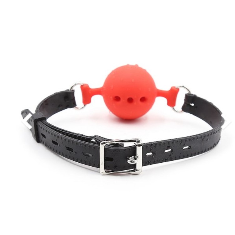 בול גאג אום אדום סיליקון קוטר 4 ס"מ