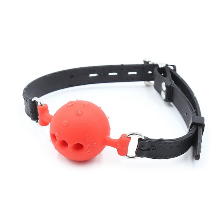 בול גאג אום אדום סיליקון קוטר 4 ס"מ