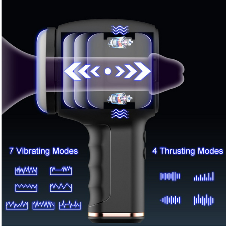 Ninja X310 מאונן חשמלי רוטט לגבר מדמה חדירה פטיש ת'ור ToyBox Pro