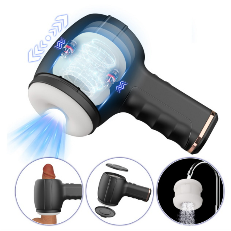 Ninja X310 מאונן חשמלי רוטט לגבר מדמה חדירה פטיש ת'ור ToyBox Pro