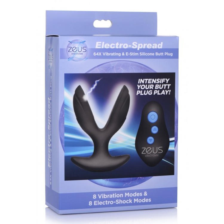 Electro-Spread פלאג אלחוטי מחשמל ורוטט Zeus Electrosex