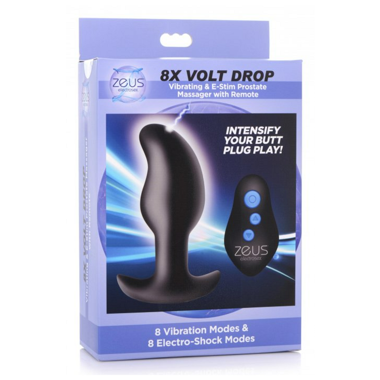באט פלאג מחשמל אלחוטי רוטט מעסה פרוסטטה 10 ס"מ עומק חדירה Zeus Electrosex