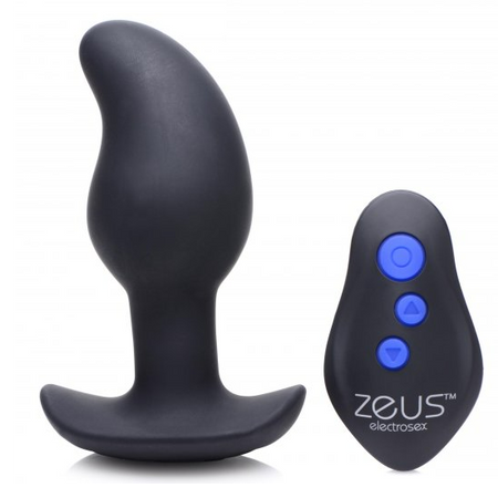 Zeus Electrosex Vibrating Prostate Massager for Electroplay with Remote