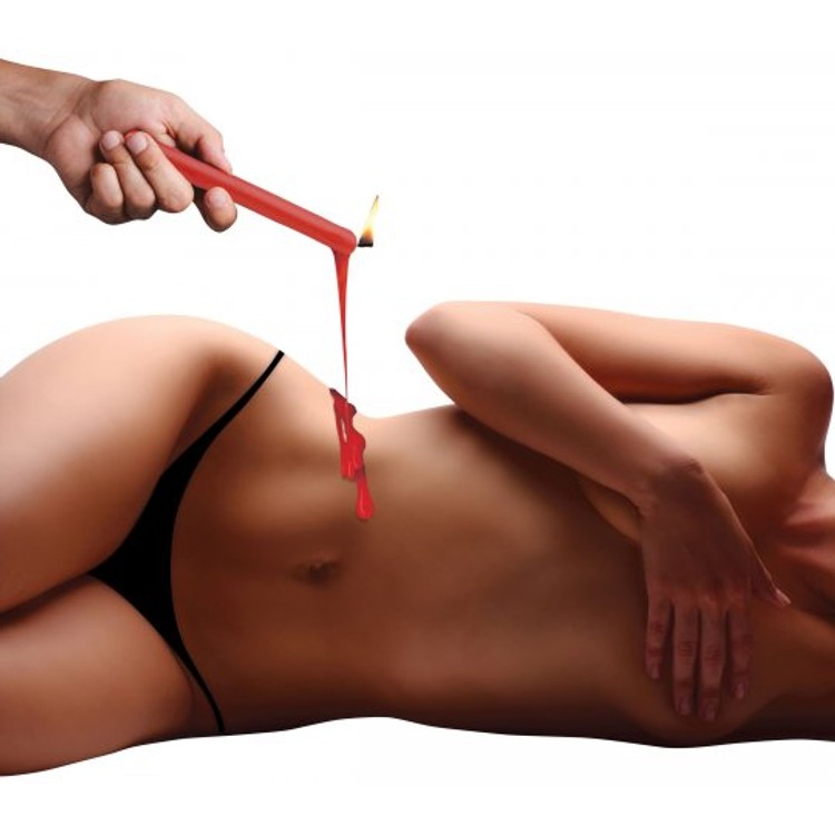 Fire Sticks ערכת 3 נרות פראפין אדומים למשחקי שעווה