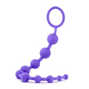 Blush Novelties Luxe Flexible Purple Anal Beads