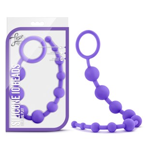 Blush Novelties Luxe Flexible Purple Anal Beads