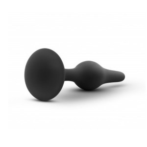 פלאג אנאלי שחור מסיליקון גודל בינוני  Luxe - Beginner Plug Medium - Black