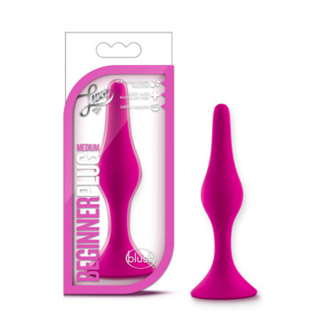 באט פלאג  סיליקון ורוד קטן למתחילים - Luxe - Beginner Plug Medium - Pink