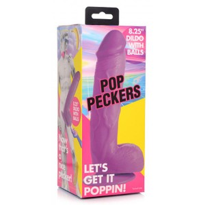 Pop Peckers 21 CM PVC Purple Dildo