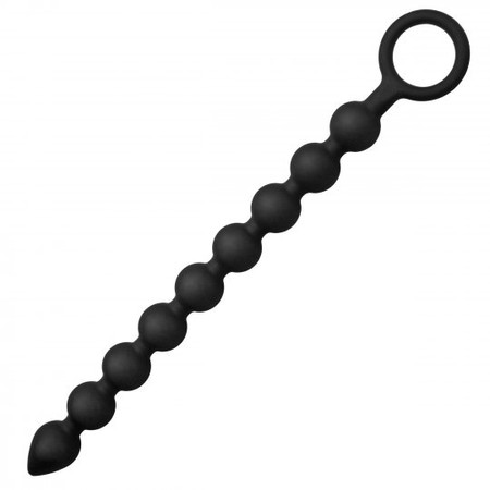 Master Series Pathicus Black Anal Beads