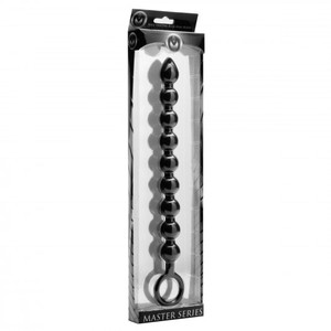 Master Series Pathicus Black Anal Beads