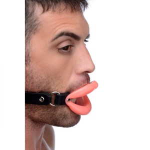 Master Series Sissy  Red Lips Mouth Gag
