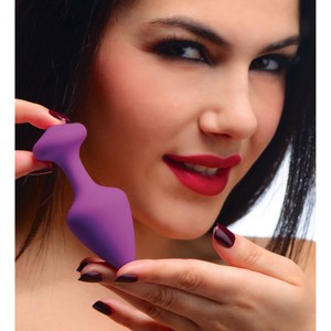 Frisky Purple Pleasures Triple Purple Anal Plug Set