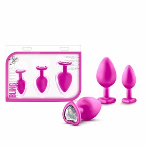 Luxe - Bling Pink Diamond Anal Plug Set