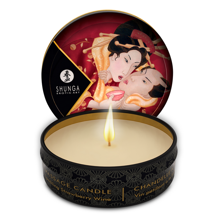 Sparkling Strawberry Wine נר למסאג' בניחוח תותים