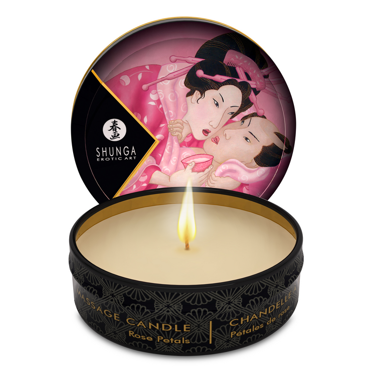 Mini Massage Candle Roses Petals נר ריחני לעיסוי בניחוח ורדים