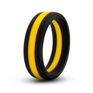 Performance Go Pro טבעת פין קוקרינג מסיליקון בצבע צהוב-שחור