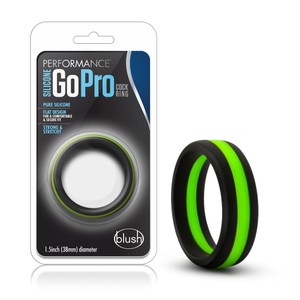 Performance Go Pro טבעת פין קוקרינג מסיליקון בצבע ירוק-שחור