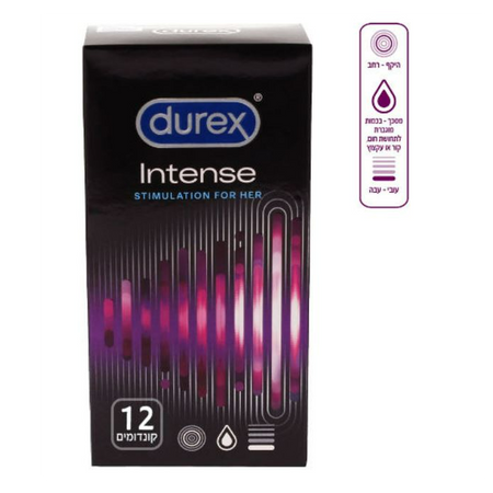 12 ultra-thin condoms for increased feeling Durex Ultra Thin Feel