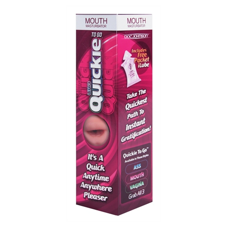 Quickies to Go שרוול אוננות בצורת פה Ultraskyn