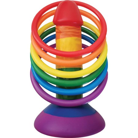 Pecker Party Ring Toss משחק קליעה למטרה של דילדו בצבעי הגאווה Hott Products