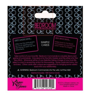 Bedroom Commands Kinky Card Game for Adults