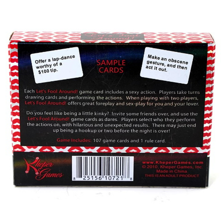 Let's fool around - משחק קלפים סקסי למבוגרים באנגלית