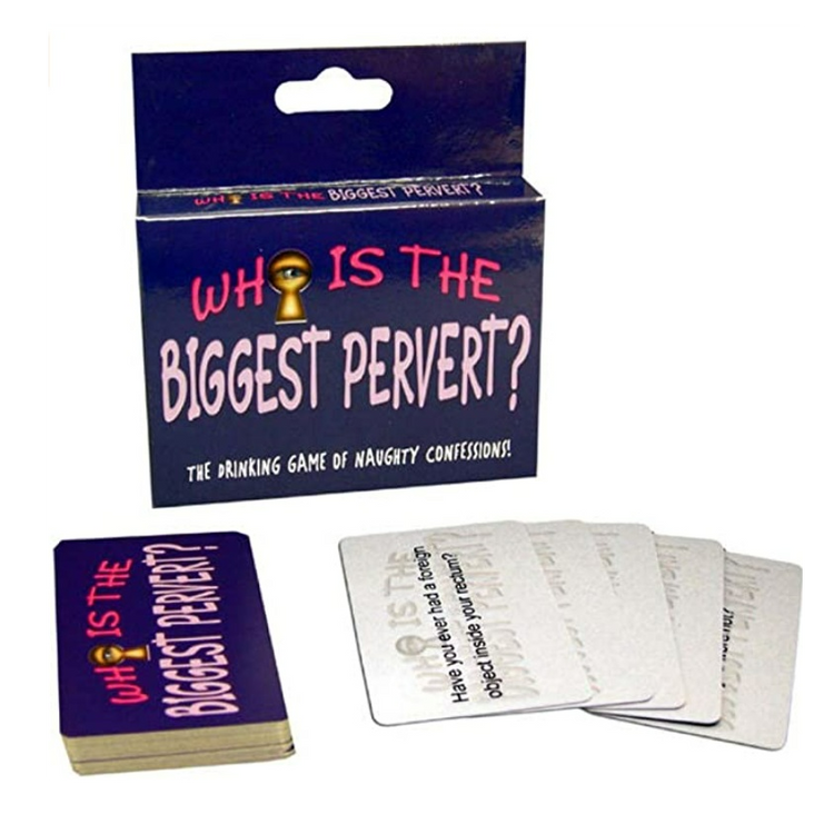 Who Is the Biggest Pervert? משחק שתייה של וידויים שובבים באנגלית