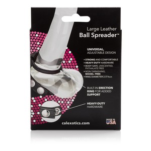 CalExotics Ball Spreader L Leather  Cockring