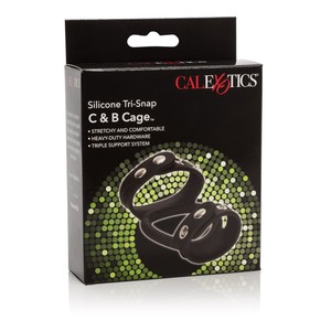 C & B Cage קוקורינג סיליקון בעל 3 טבעות למתח מקסימלי CalExotics