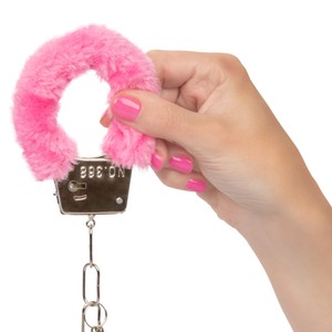 CalExotics Pink Playful Furry Cuffs