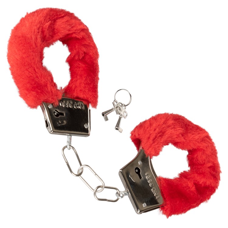 Playful Furry Cuffs אזיקי פרווה אדומים