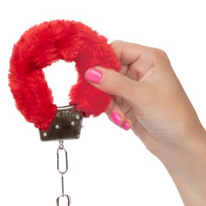 CalExotics Red Playful Furry Cuffs