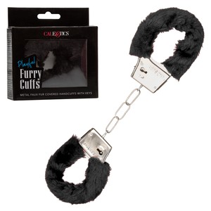 Playful Furry Cuffs אזיקי פרווה שחורים