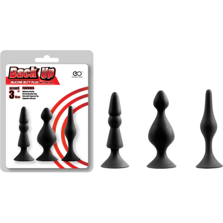 Back Up סט 3 פלאגים קטנים במיוחד לאוהבי שחמט מתחילים