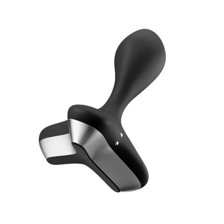 Game Changer פלאג אנאלי רוטט מסיליקון בצבע שחור Satisfyer