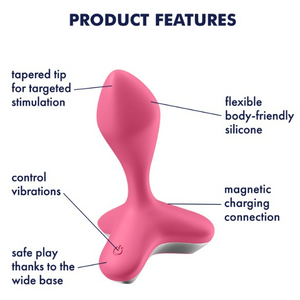 Satisfyer Game Changer Pink Vibrating Anal Plug with App Connection