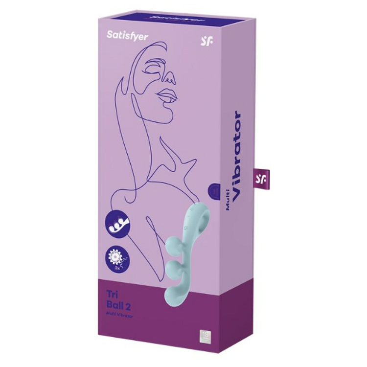 Tri Ball 2 ויברטור רב שימושי בעל שלושה מנועים לאופציות עינוג מגוונות Satisfyer