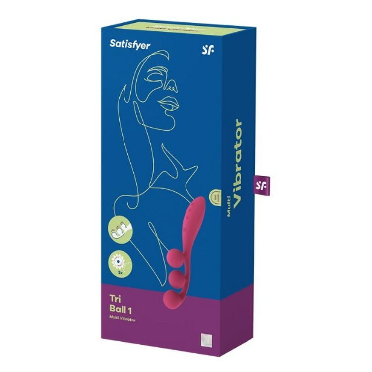 Tri Ball 1 ויברטור משולש בעל שלושה מנועים לאופציות עינוג מגוונות Satisfyer