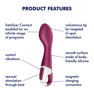 Satisfyer Hot Spot Silicone G-Spot Vibrator with App Connect