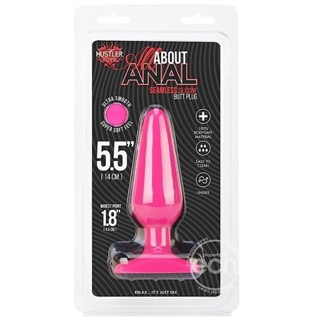 Hustler All About Anal Pink Silicone Plug 5.5 Inch
