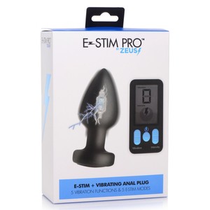 E-Stim Pro פלאג אנאלי מחשמל עם רטט ושלט