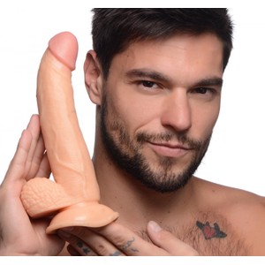 Pop Peckers 19 cm Nude Curved Dildo
