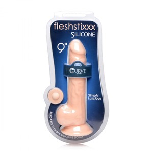 Fleshstixxx דילדו גדול סילקספן סיליקון ריאליסטי 23 ס"מ Curve Toys