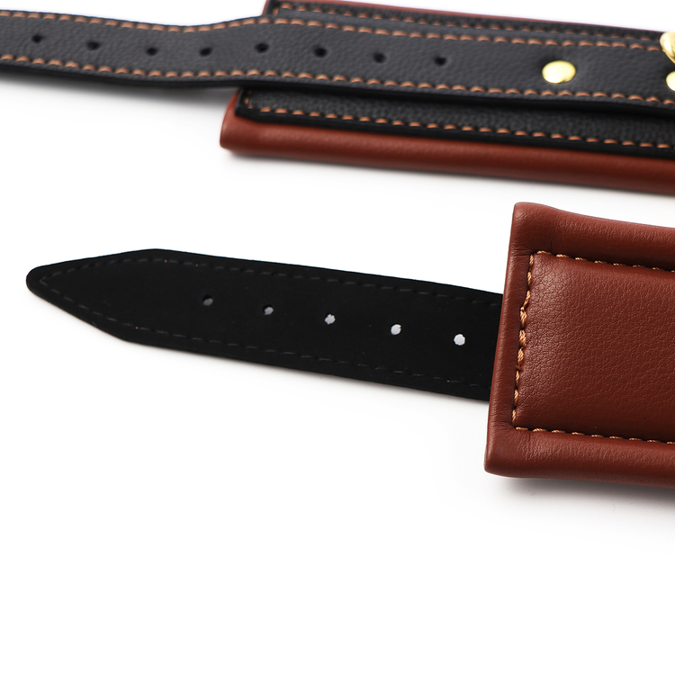 אזיקים דמוי עור מרופדים בצבע חום של Naughty Toys