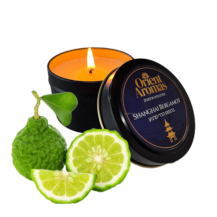 Shanghai Bergamot  נר מסאג' עם ריח ברגמוט הדרי מסדרת המזרח Orient Aromas